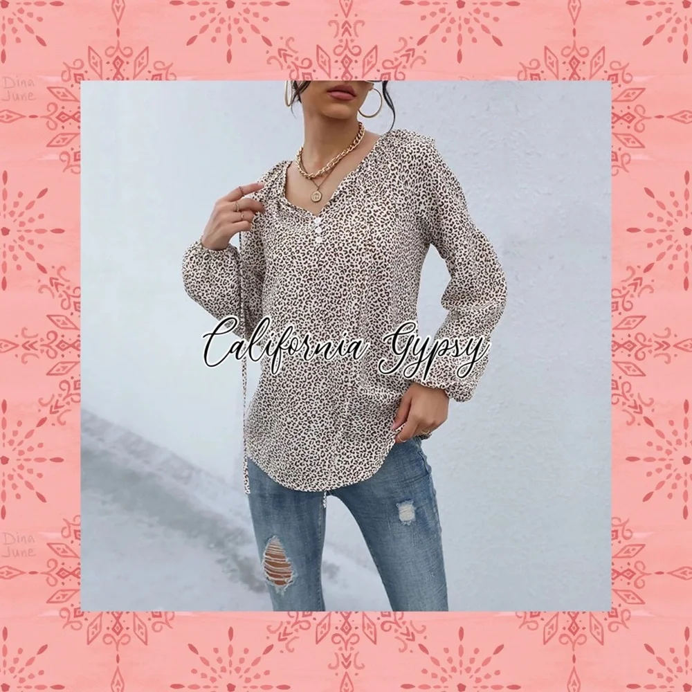 Leopard Print Blouse - Picture 3 of 5